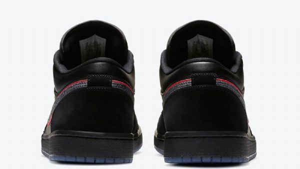 Pánské Nízké Boty Nike Air Jordan 1 Orbit Černá Červený