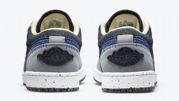 Pánské Nízké Boty Nike Air Jordan 1 Šedočerné