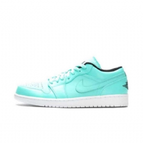 Pánské Nízké Boty Nike Air Jordan 1 Tiffany V Tyrkysové Barvě