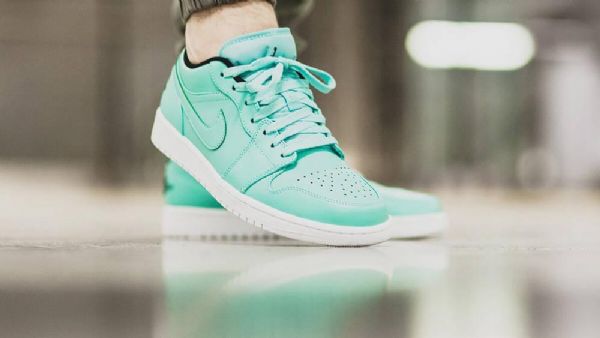 Pánské Nízké Boty Nike Air Jordan 1 Tiffany V Tyrkysové Barvě