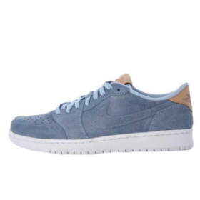 Pánské Nízké Boty Nike Air Jordan 1 Vachetta Tan Modrý