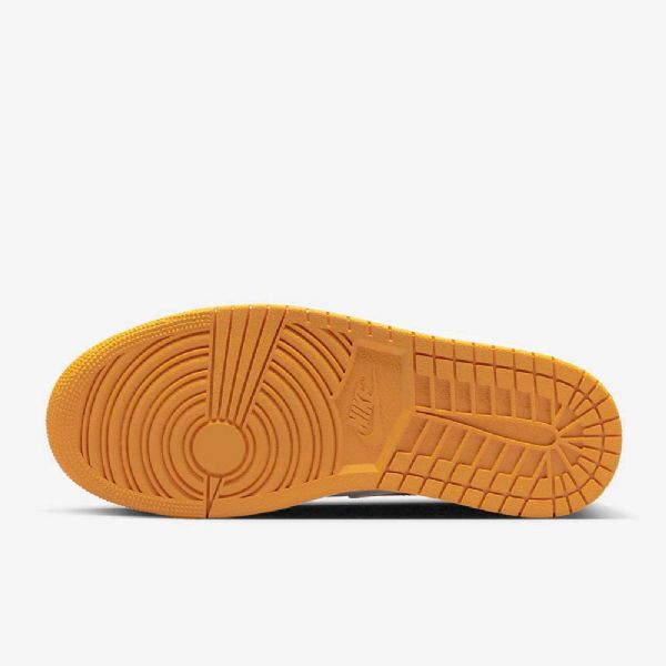 Pánské Nízké Boty Nike Air Jordan 1 Žlutá Bílá Černá