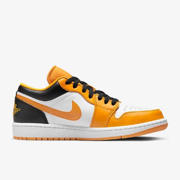 Pánské Nízké Boty Nike Air Jordan 1 Žlutá Bílá Černá