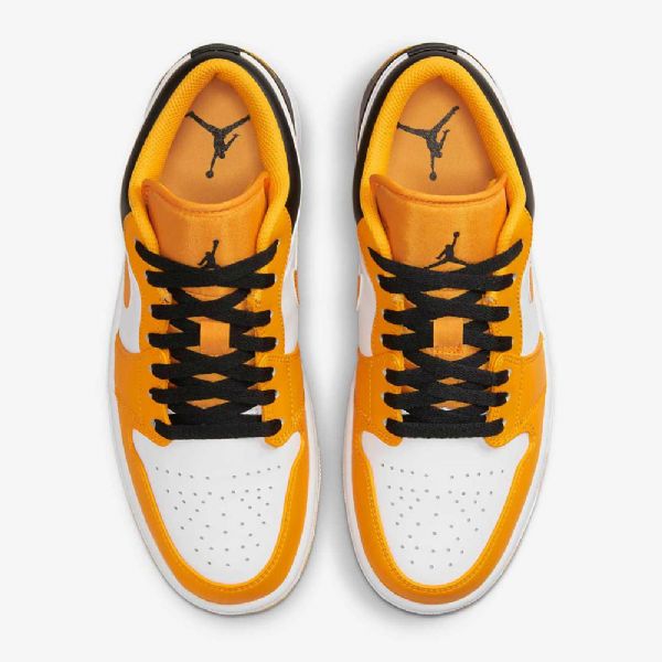 Pánské Nízké Boty Nike Air Jordan 1 Žlutá Bílá Černá
