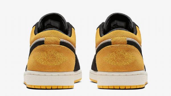 Pánské Nízké Boty Nike Air Jordan 1 Žlutá Černá