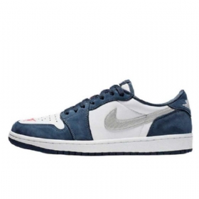 Pánské Nízké Boty Nike Sb Air Jordan 1 V Námořnické Modré