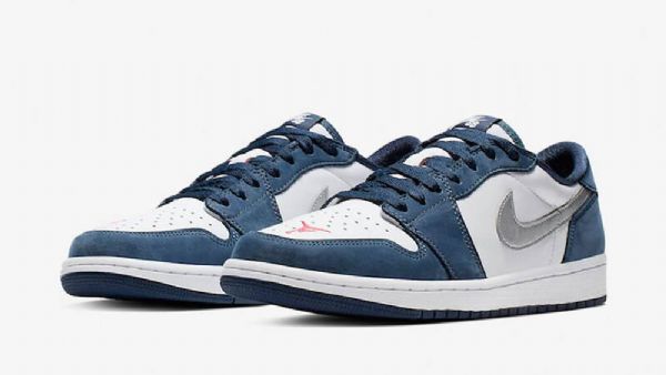 Pánské Nízké Boty Nike Sb Air Jordan 1 V Námořnické Modré
