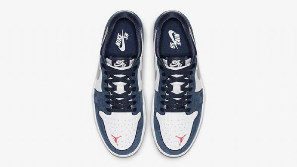 Pánské Nízké Boty Nike Sb Air Jordan 1 V Námořnické Modré