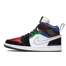 Pánské Patentované Boty Nike Air Jordan 1 Mid Tops Se Vícebarevné