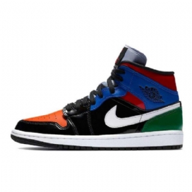 Pánské Patentované Boty Nike Air Jordan 1 Mid Tops Vícebarevné
