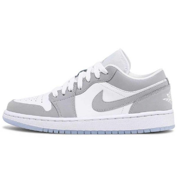 Pánské Polobotky Nike Air Jordan 1 Bílá Šedá