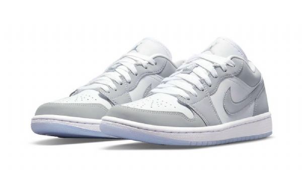 Pánské Polobotky Nike Air Jordan 1 Bílá Šedá