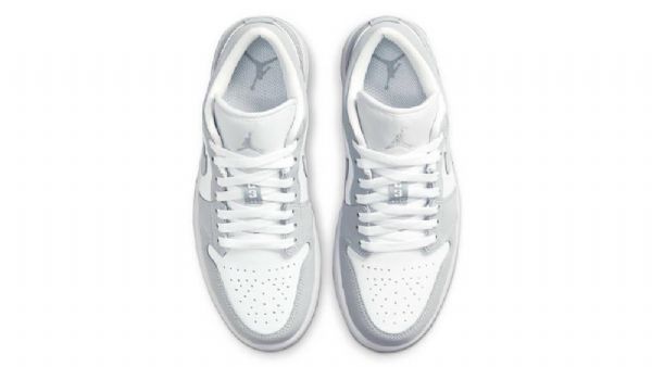 Pánské Polobotky Nike Air Jordan 1 Bílá Šedá