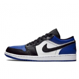Pánské Polobotky Nike Air Jordan 1 Nízké Royal Toe Modrý Černá