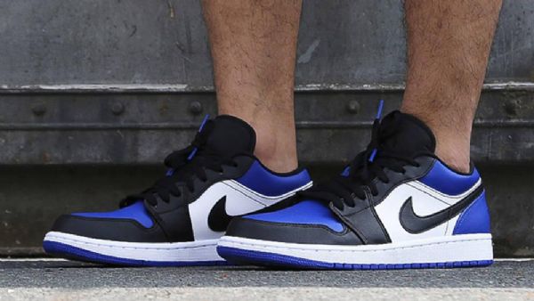 Pánské Polobotky Nike Air Jordan 1 Nízké Royal Toe Modrý Černá