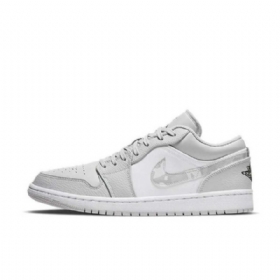 Pánské Polobotky Nike Air Jordan 1 V Bílé Kamufláži