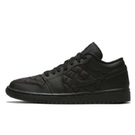 Pánské Polstrované Trojité Boty Nike Air Jordan 1 Černé