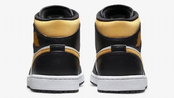 Pánské Pylové Boty Nike Air Jordan 1 Mid Tops Černá Bílý Hnědý