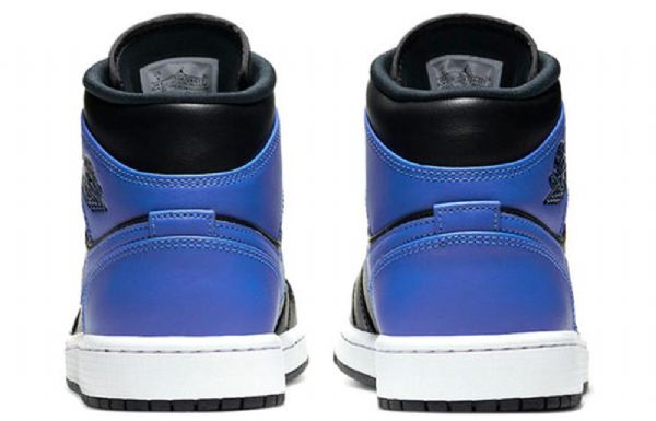 Pánské Retro Basketbalové Boty Nike Air Jordan 1 Mid Tops Černá Modrý