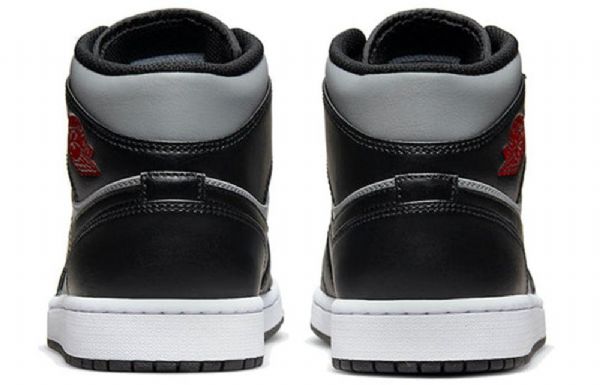 Pánské Retro Basketbalové Boty Nike Air Jordan 1 Mid Tops Černá Šedá