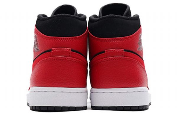 Pánské Retro Basketbalové Boty Nike Air Jordan 1 Mid Tops Červený Černá