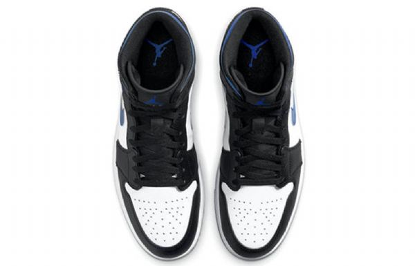 Pánské Retro Basketbalové Boty Nike Air Jordan 1 Mid Tops Modré