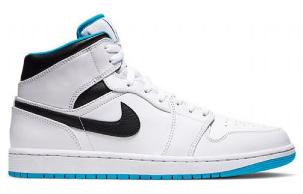 Pánské Retro Basketbalové Boty Nike Air Jordan 1 Mid Tops Modré