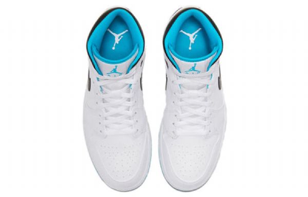 Pánské Retro Basketbalové Boty Nike Air Jordan 1 Mid Tops Modré