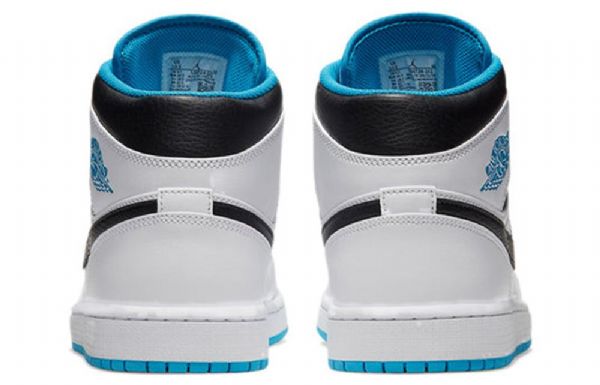 Pánské Retro Basketbalové Boty Nike Air Jordan 1 Mid Tops Modré