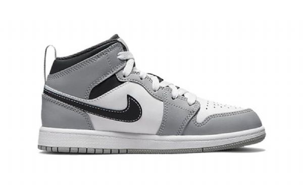 Pánské Retro Basketbalové Boty Nike Air Jordan 1 Mid Tops Ps Světle Šedé