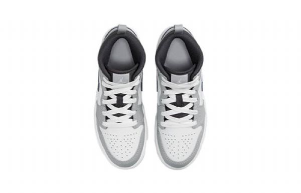 Pánské Retro Basketbalové Boty Nike Air Jordan 1 Mid Tops Ps Světle Šedé