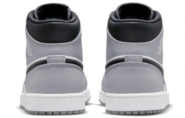 Pánské Retro Basketbalové Boty Nike Air Jordan 1 Mid Tops Světle Šedé