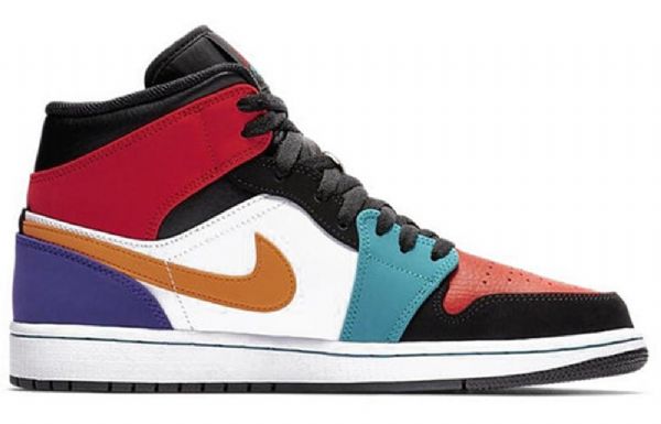 Pánské Retro Basketbalové Boty Nike Air Jordan 1 Mid Tops Vícebarevné