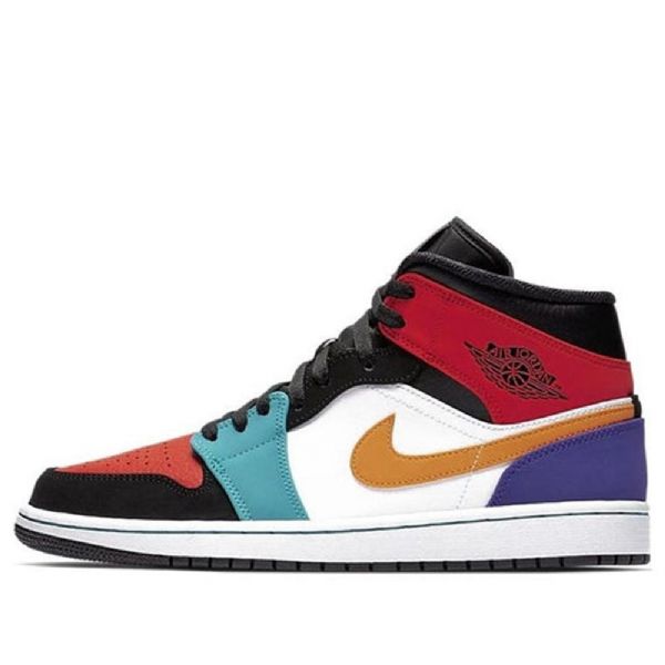Pánské Retro Basketbalové Boty Nike Air Jordan 1 Mid Tops Vícebarevné