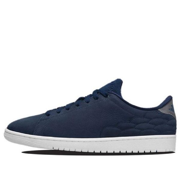 Pánské Retro Basketbalové Boty Nike Air Jordan 1 V Tmavě Modré Barvě