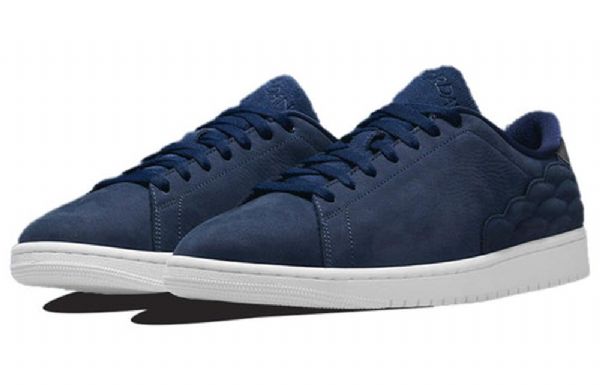 Pánské Retro Basketbalové Boty Nike Air Jordan 1 V Tmavě Modré Barvě
