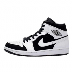 Pánské Smokingové Boty Nike Air Jordan 1 Mid Tops Bílé