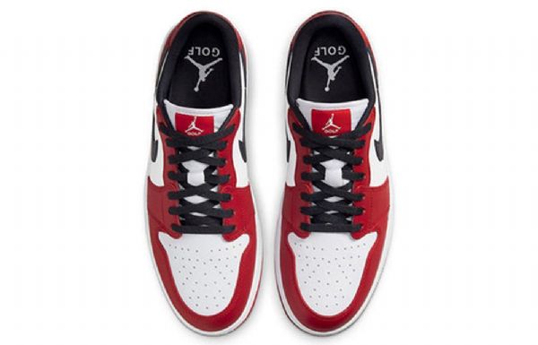 Pánské Sportovní Boty Nike Air Jordan 1 Golf Chicago Bílo Červené
