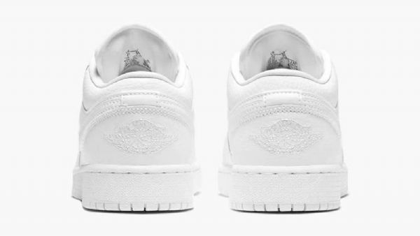 Pánské Trojité Boty Nike Air Jordan 1 Low Tops Gs Bílé