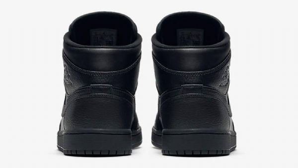 Pánské Trojité Boty Nike Air Jordan 1 Mid Tops Černé