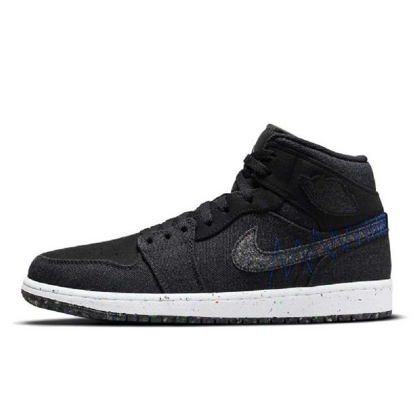 Pěnové Boty Nike Air Jordan 1 Mid Tops Pro Muže Černé
