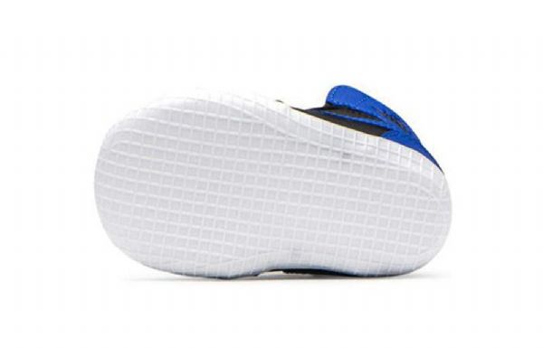 Retro Basketbalové Boty Nike Air Jordan 1 Crib Bootie Pro Děti Černá Modrý