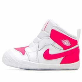 Retro Basketbalové Boty Nike Air Jordan 1 Crib Bootie Pro Děti Růžové
