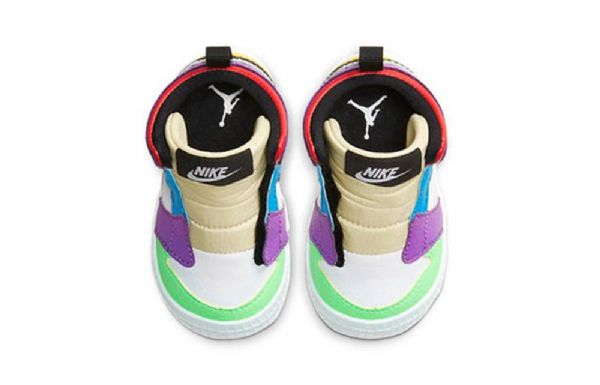 Retro Basketbalové Boty Nike Air Jordan 1 Crib Bootie Pro Děti Vícebarevné