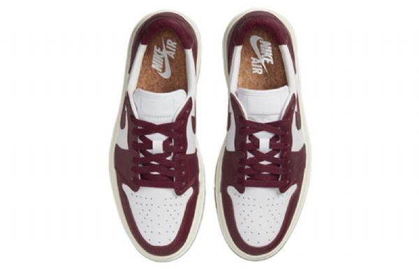 Retro Basketbalové Boty Nike Air Jordan 1 Elevate Low Tops Pro Ženy Vínově Bílé