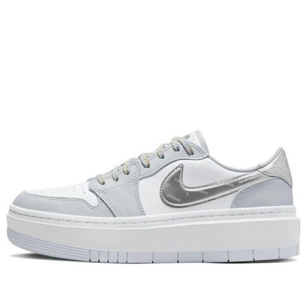 Retro Basketbalové Boty Nike Air Jordan 1 Elevate Low Tops Se Pro Ženy Bílá Šedá
