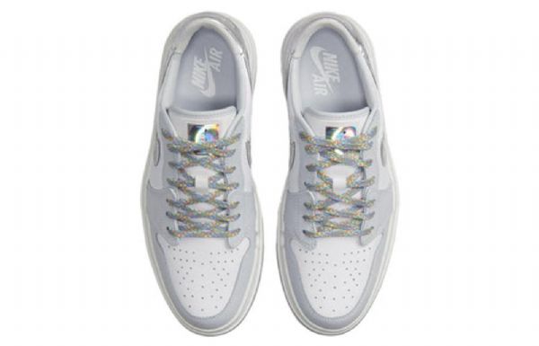 Retro Basketbalové Boty Nike Air Jordan 1 Elevate Low Tops Se Pro Ženy Bílá Šedá
