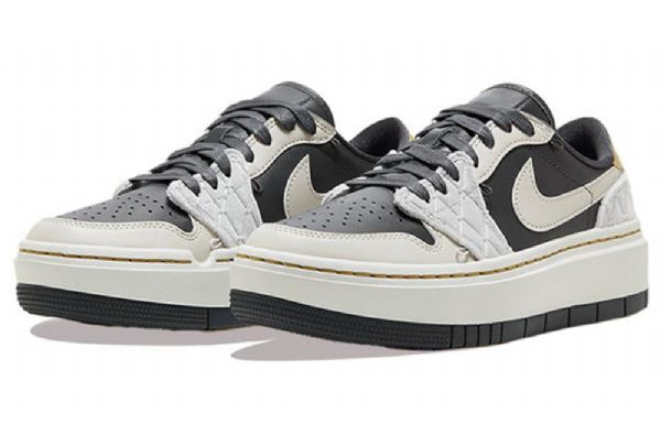 Retro Basketbalové Boty Nike Air Jordan 1 Elevate Low Tops Se Pro Ženy Šedé
