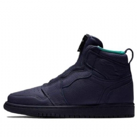 Retro Basketbalové Boty Nike Air Jordan 1 High Tops Na Zip Pro Ženy Modré