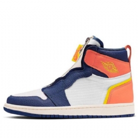 Retro Basketbalové Boty Nike Air Jordan 1 High Tops Na Zip Pro Ženy Modré
